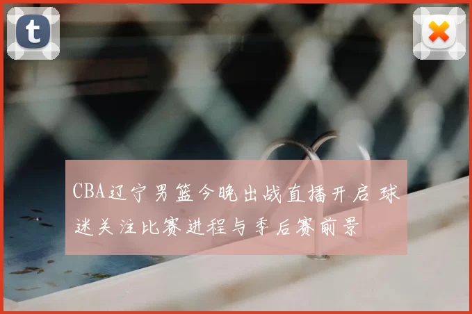 CBA辽宁男篮今晚出战直播开启 球迷关注比赛进程与季后赛前景